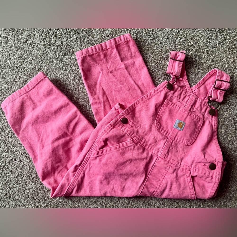 Carhartt Vibrant Pink Bib Overalls(24m)